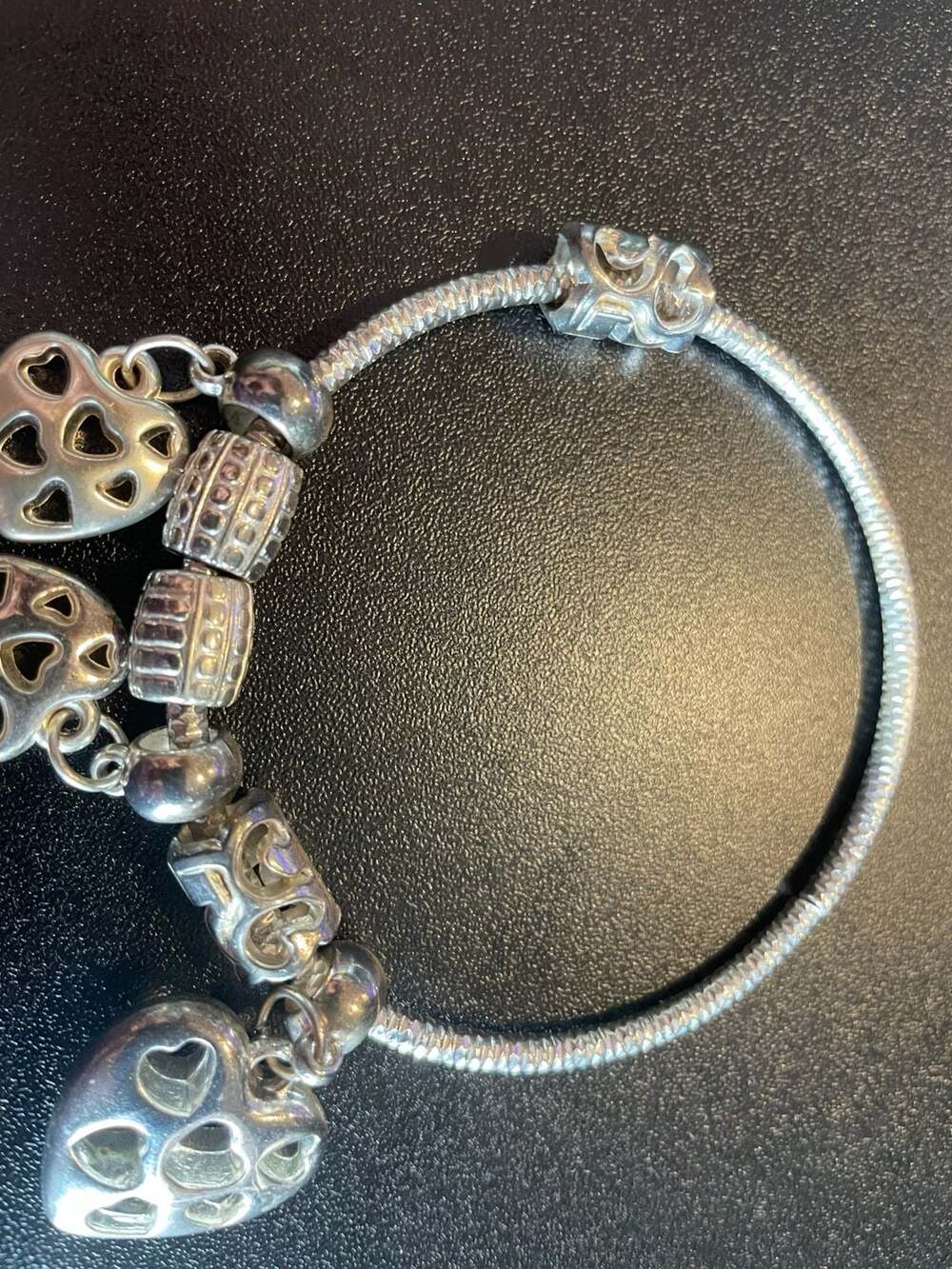 Vintage Pandora Style Aries Zodiac Birthstone Charm Bracelet – Perfect Zodiac, - Picture 4 of 6